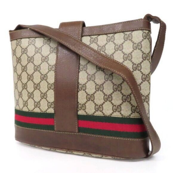 Authentic Gucci GG Sherry Canvas Ophidia Crossbody Shoulder Bag Messenger Tote - Picture 5 of 9